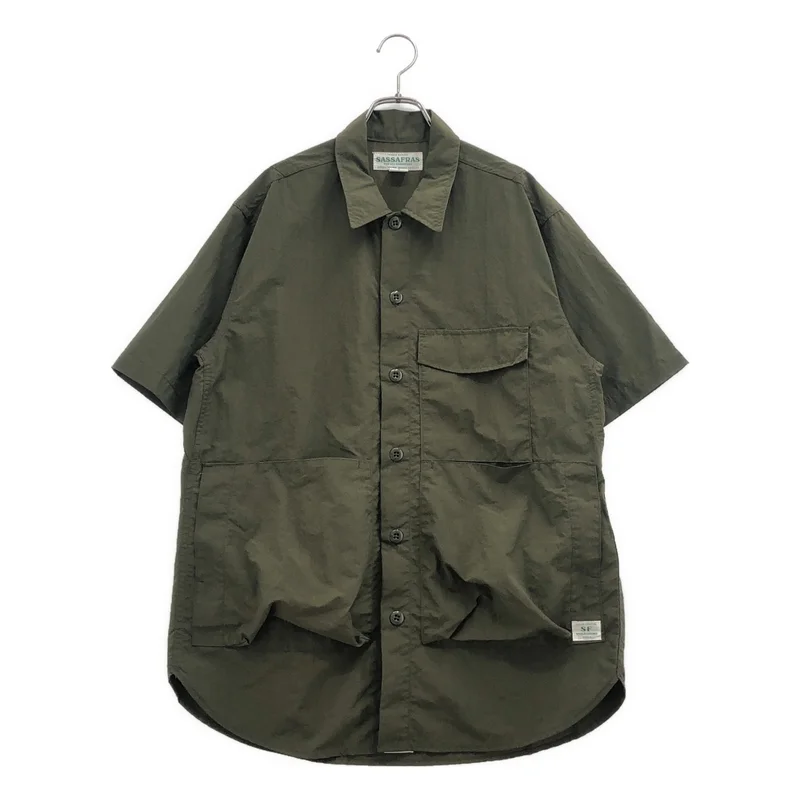 SASSAFRAS / ササフラス | Digs Crew Half 1/2 Nylon Ripstop シャツ SF-211801 | L | メンズ