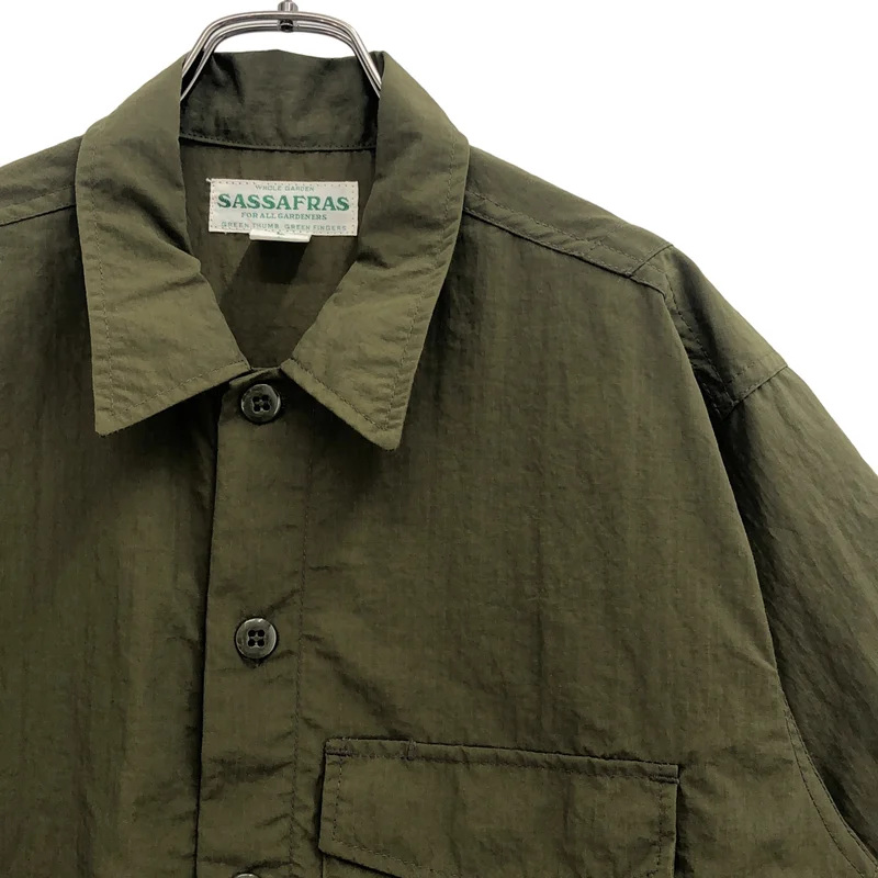 SASSAFRAS / ササフラス | Digs Crew Half 1/2 Nylon Ripstop シャツ SF-211801 | L | メンズ