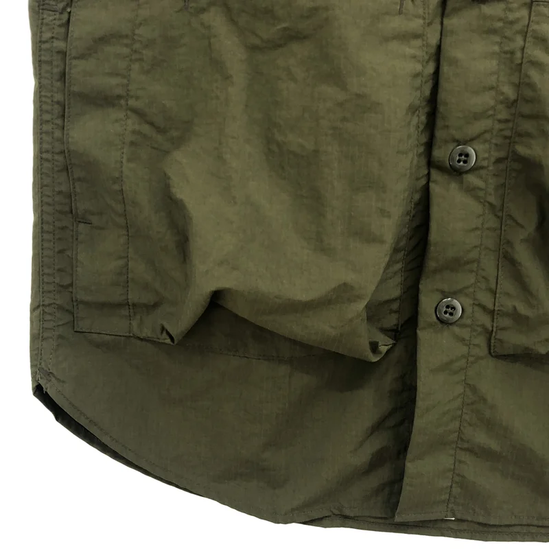 SASSAFRAS / ササフラス | Digs Crew Half 1/2 Nylon Ripstop シャツ SF-211801 | L | メンズ