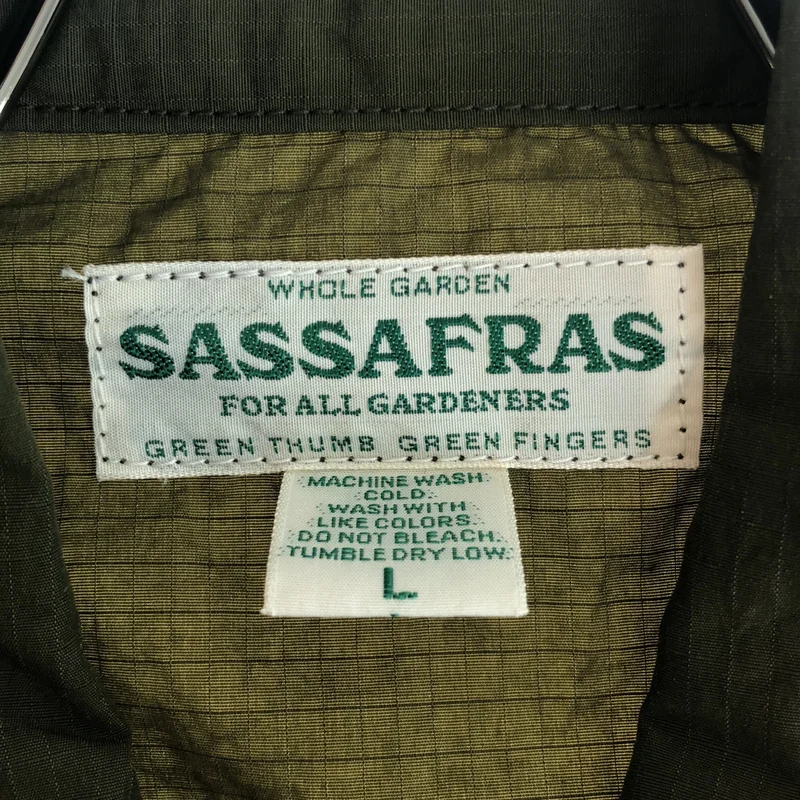 SASSAFRAS / ササフラス | Digs Crew Half 1/2 Nylon Ripstop シャツ SF-211801 | L | メンズ