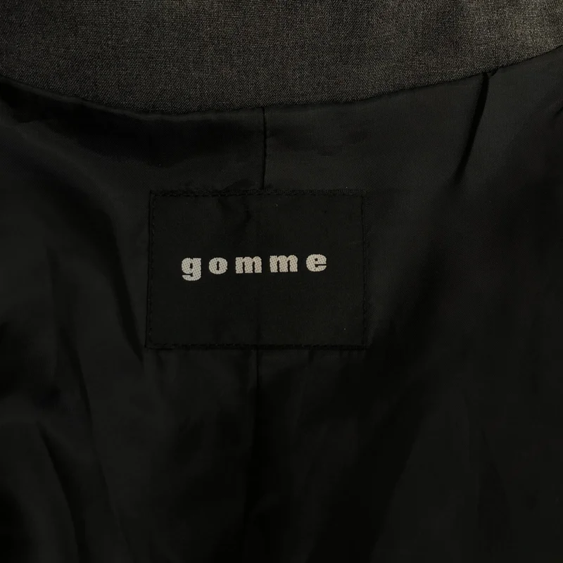 gomme / ゴム | ニットドッキング ステンカラーコート | M | レディース
