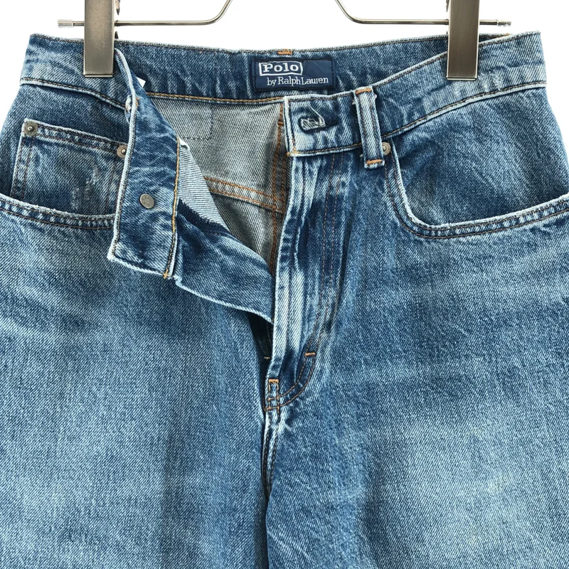 POLO BY RALPH LAUREN / ポロバイラルフローレン | RELAXED WIDE LEG ワイド デニムパンツ | 24 | レディース