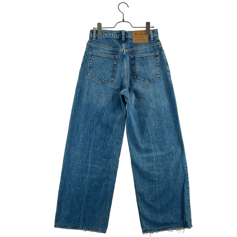 POLO BY RALPH LAUREN / ポロバイラルフローレン | RELAXED WIDE LEG ワイド デニムパンツ | 24 | レディース