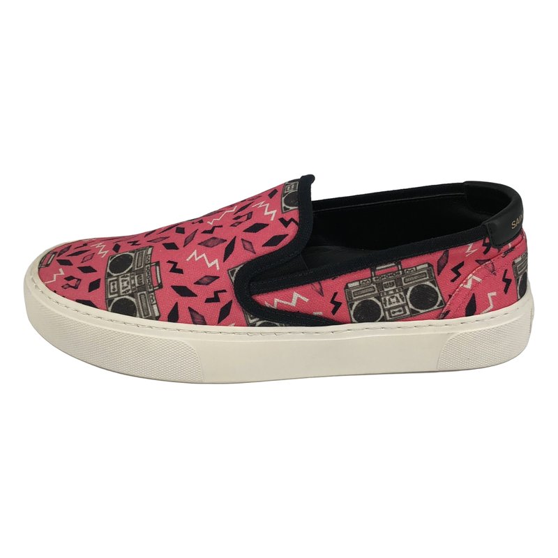 SAINT LAURENT PARIS / サンローランパリ | Venice Slip On Radio Print Sneaker スリッポン スニーカー | 40 | メンズ