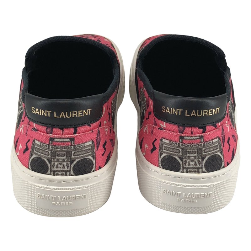 SAINT LAURENT PARIS / サンローランパリ | Venice Slip On Radio Print Sneaker スリッポン スニーカー | 40 | メンズ