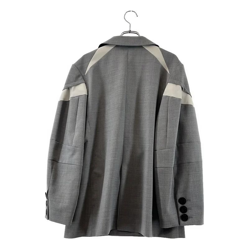sacai / サカイ | オーバースリーブ ダブルブレスト ジャケット / 総裏地 | 1 | レディース
