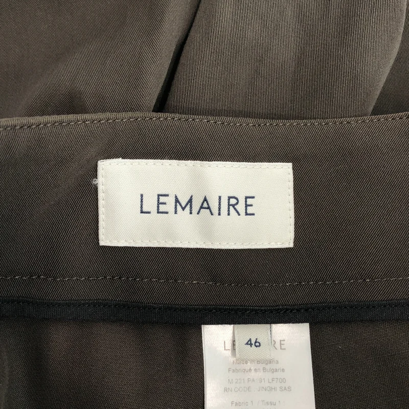 LEMAIRE / ルメール | ウール ベルト付き ワイドパンツ | 46 | メンズ