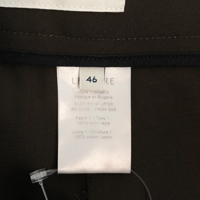 LEMAIRE / ルメール | ウール ベルト付き ワイドパンツ | 46 | メンズ