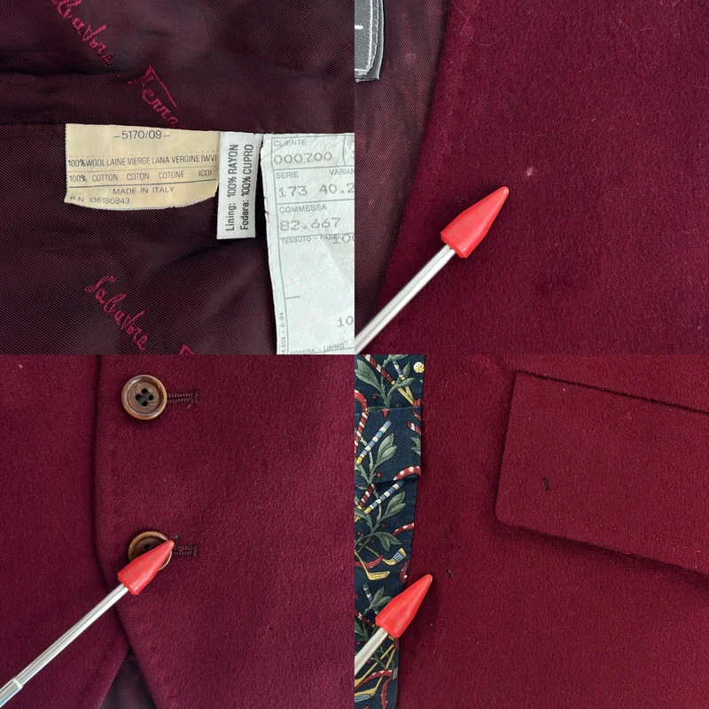 Salvatore Ferragamo / サルヴァトーレフェラガモ | ジレ ベスト / ロゴ総裏地 | 48 | メンズ