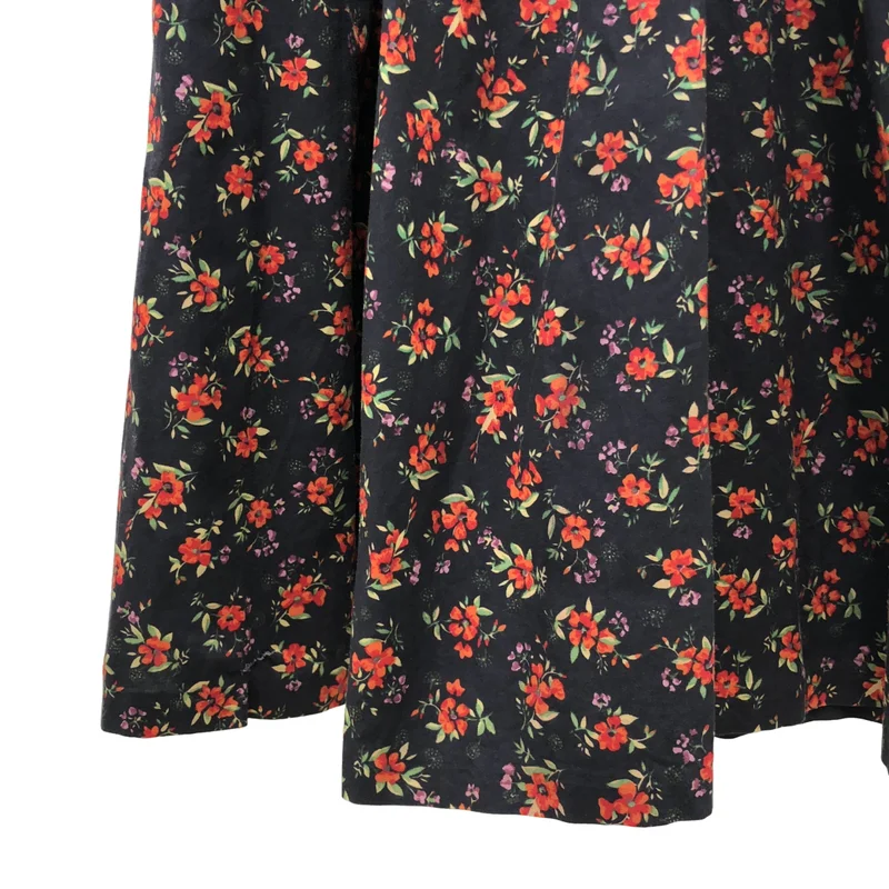 None / | laura ashley / ローラアシュレイ / コットン フラワープリント 半袖ワンピース | 38 | レディース