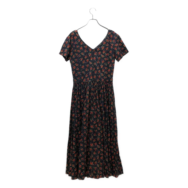 None / | laura ashley / ローラアシュレイ / コットン フラワープリント 半袖ワンピース | 38 | レディース