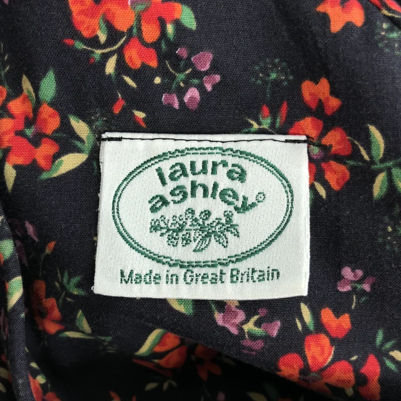 None / | laura ashley / ローラアシュレイ / コットン フラワープリント 半袖ワンピース | 38 | レディース