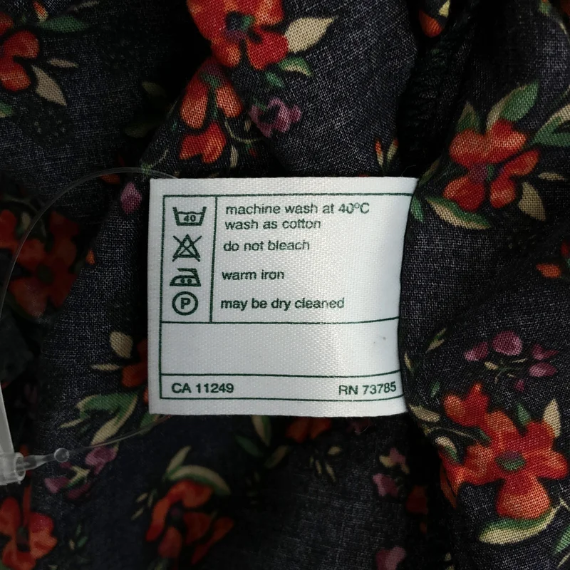 None / | laura ashley / ローラアシュレイ / コットン フラワープリント 半袖ワンピース | 38 | レディース