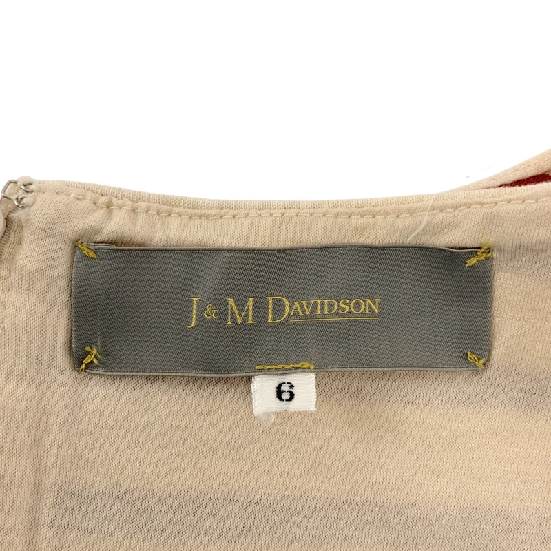 J&M DAVIDSON / ジェイアンドエムデヴィッドソン | ボーダー バックジップ カットソー ブラウス | 6 | レディース