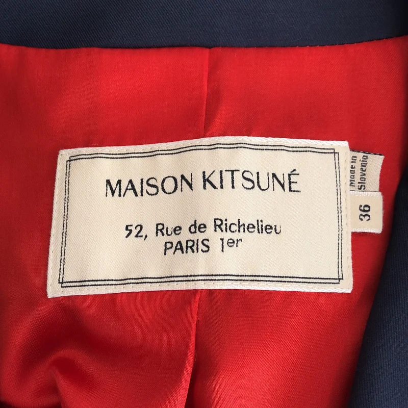 MAISON KITSUNE / メゾンキツネ | ウール混 1B テーラードジャケット | 36 | レディース