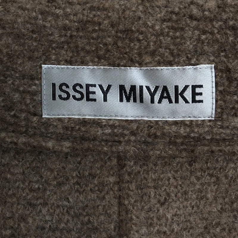 ISSEY MIYAKE / イッセイミヤケ | 2021AW | ウール ダブルブレスト ベルテッドコート IM13KA279 | 2 | レディース
