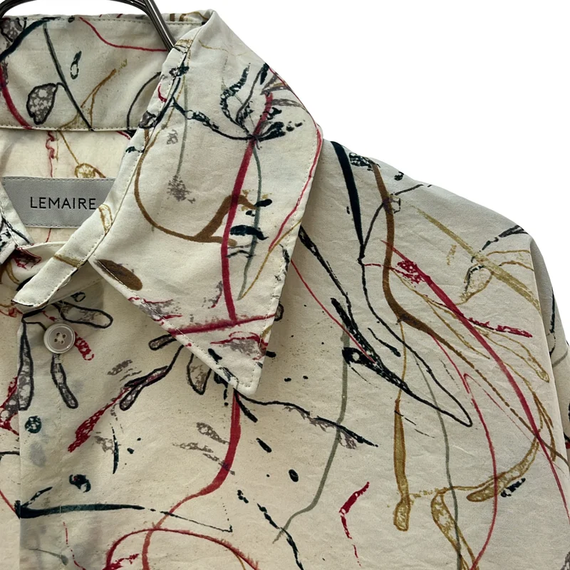 LEMAIRE / ルメール | シルク プリント シャツ_長袖 SH323 LF858 | XS | メンズ