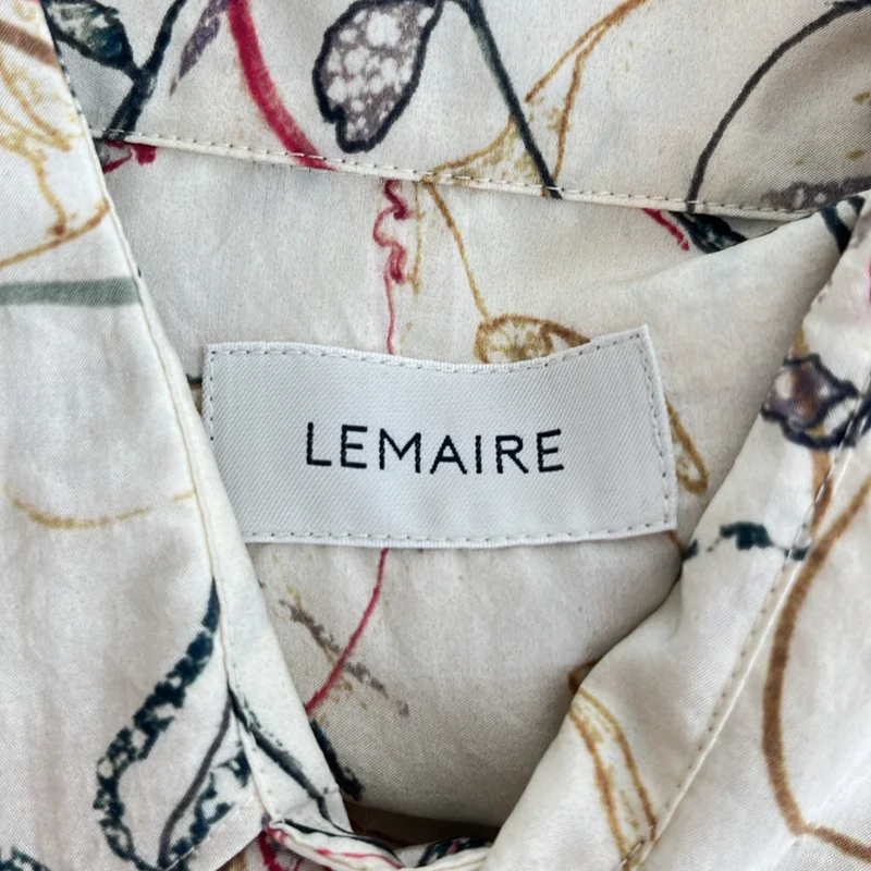 LEMAIRE / ルメール | シルク プリント シャツ_長袖 SH323 LF858 | XS | メンズ