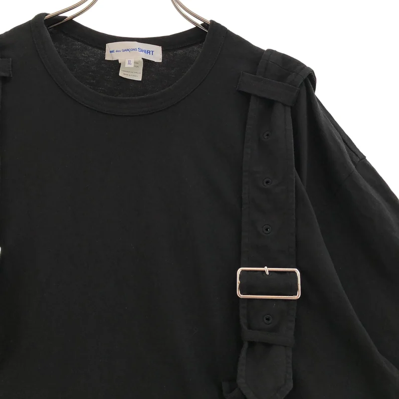 COMME des GARCONS SHIRT / コムデギャルソンシャツ | ベルトドッキング Tシャツ | XL | メンズ