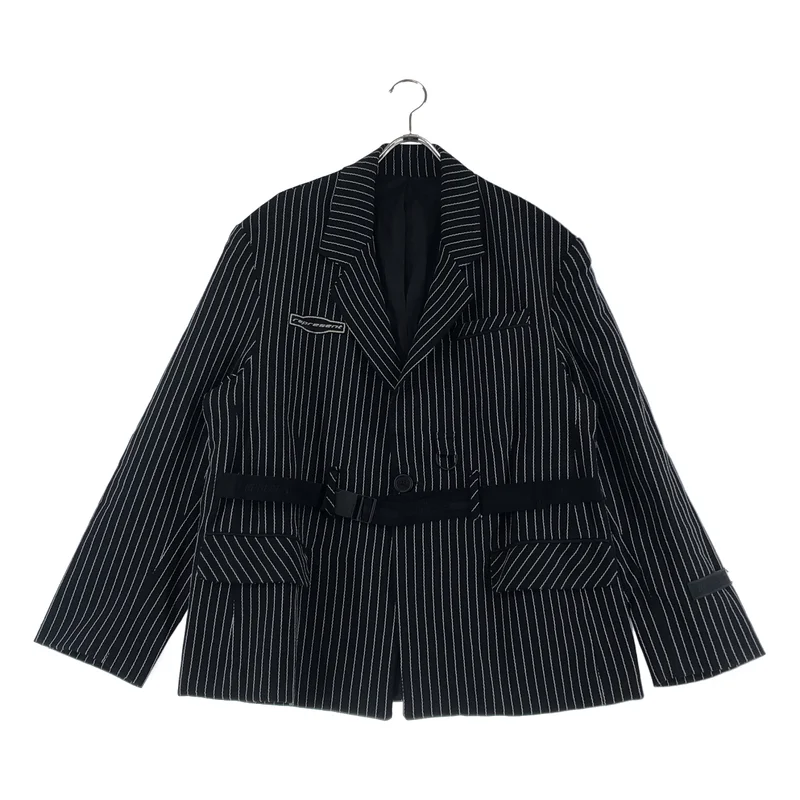 REPRESENT / リプレゼント | ストライプ バックルベルト テーラードジャケット | M | メンズ