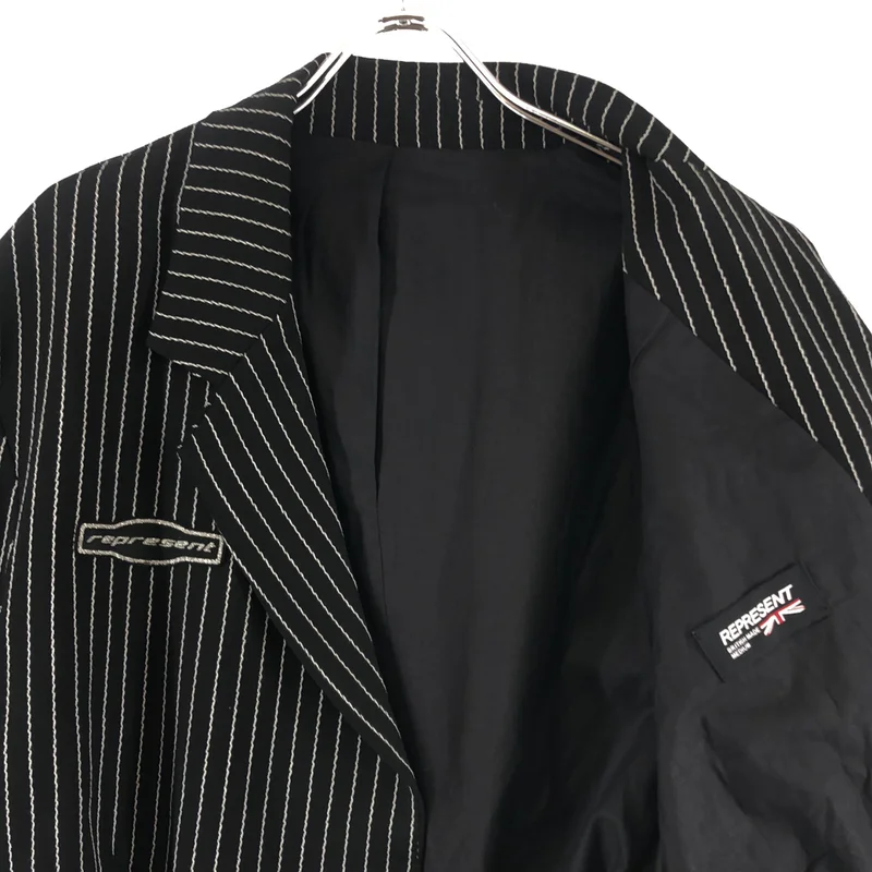 REPRESENT / リプレゼント | ストライプ バックルベルト テーラードジャケット | M | メンズ