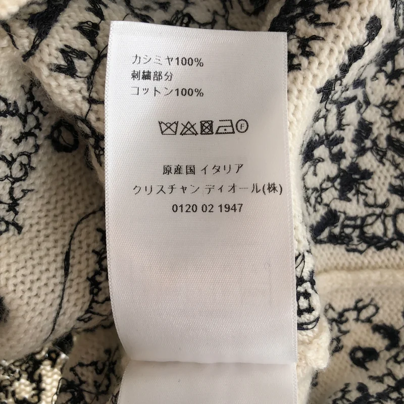 Christian Dior / クリスチャンディオール | プラン ドゥ パリ カシミヤ ジャガード ニット | 34 | レディース
