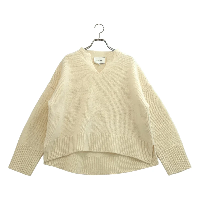 BEIGE， / ベイジ | ウール カシミヤ スキッパーニット | 4 | レディース