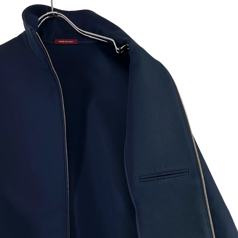 GUCCI / グッチ | ギャバジン ロゴ ジップアップジャケット | 40 | メンズ