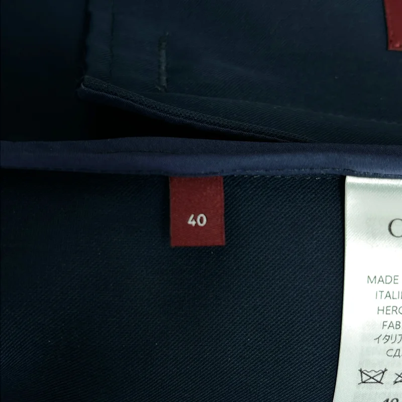 GUCCI / グッチ | ギャバジン ロゴ ジップアップジャケット | 40 | メンズ