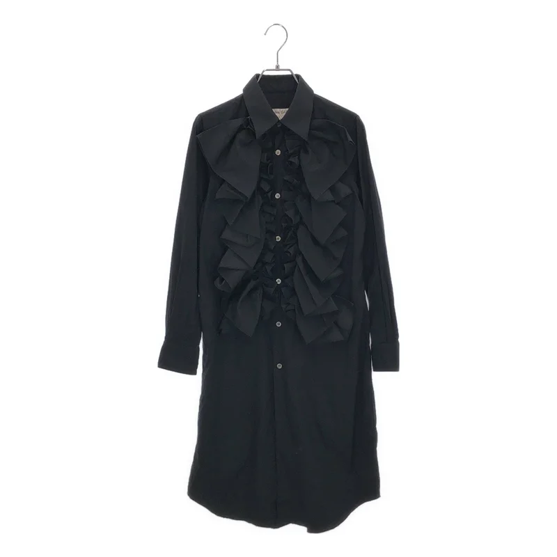 COMME des GARCONS / コムデギャルソン | 2020SS | コットン フリル ロングシャツ ワンピース | XS | レディース