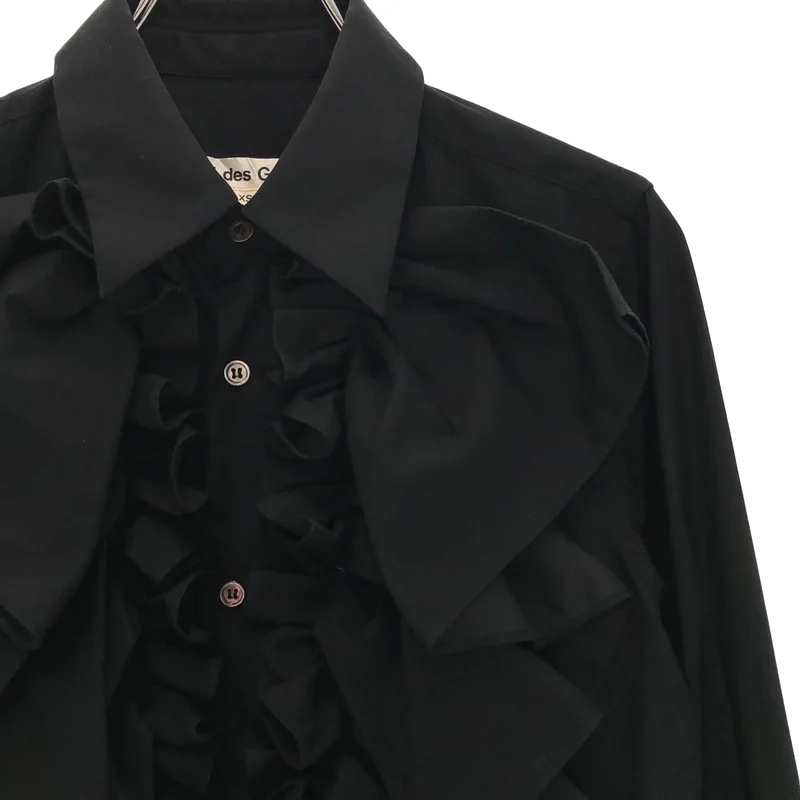 COMME des GARCONS / コムデギャルソン | 2020SS | コットン フリル ロングシャツ ワンピース | XS | レディース