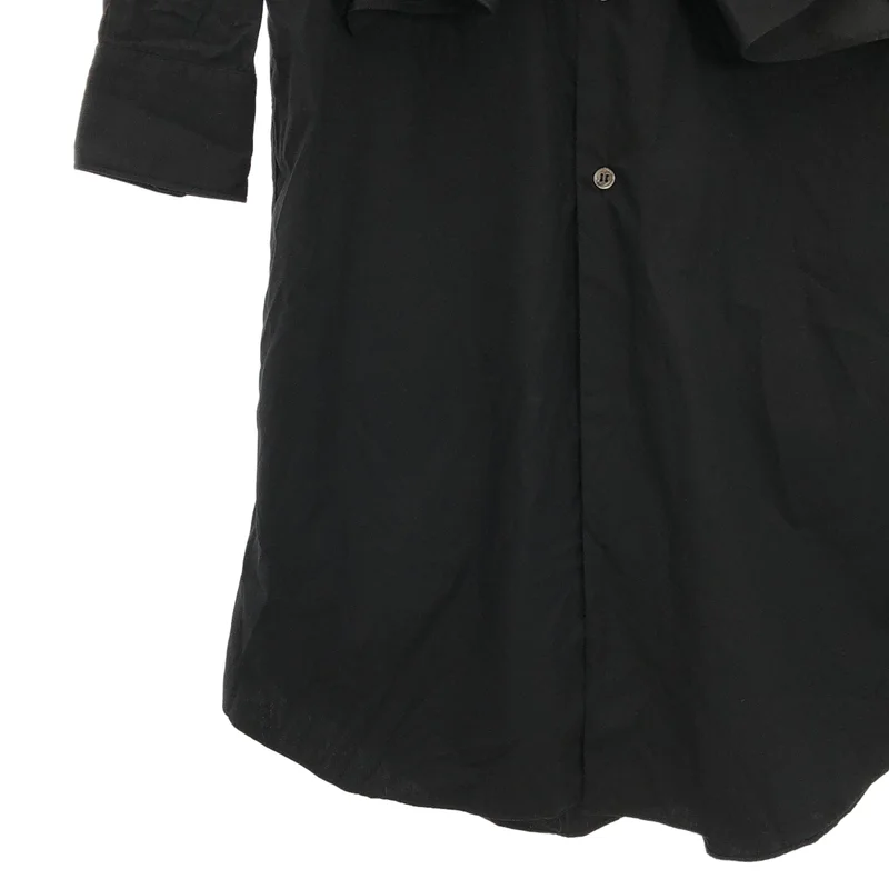 COMME des GARCONS / コムデギャルソン | 2020SS | コットン フリル ロングシャツ ワンピース | XS | レディース