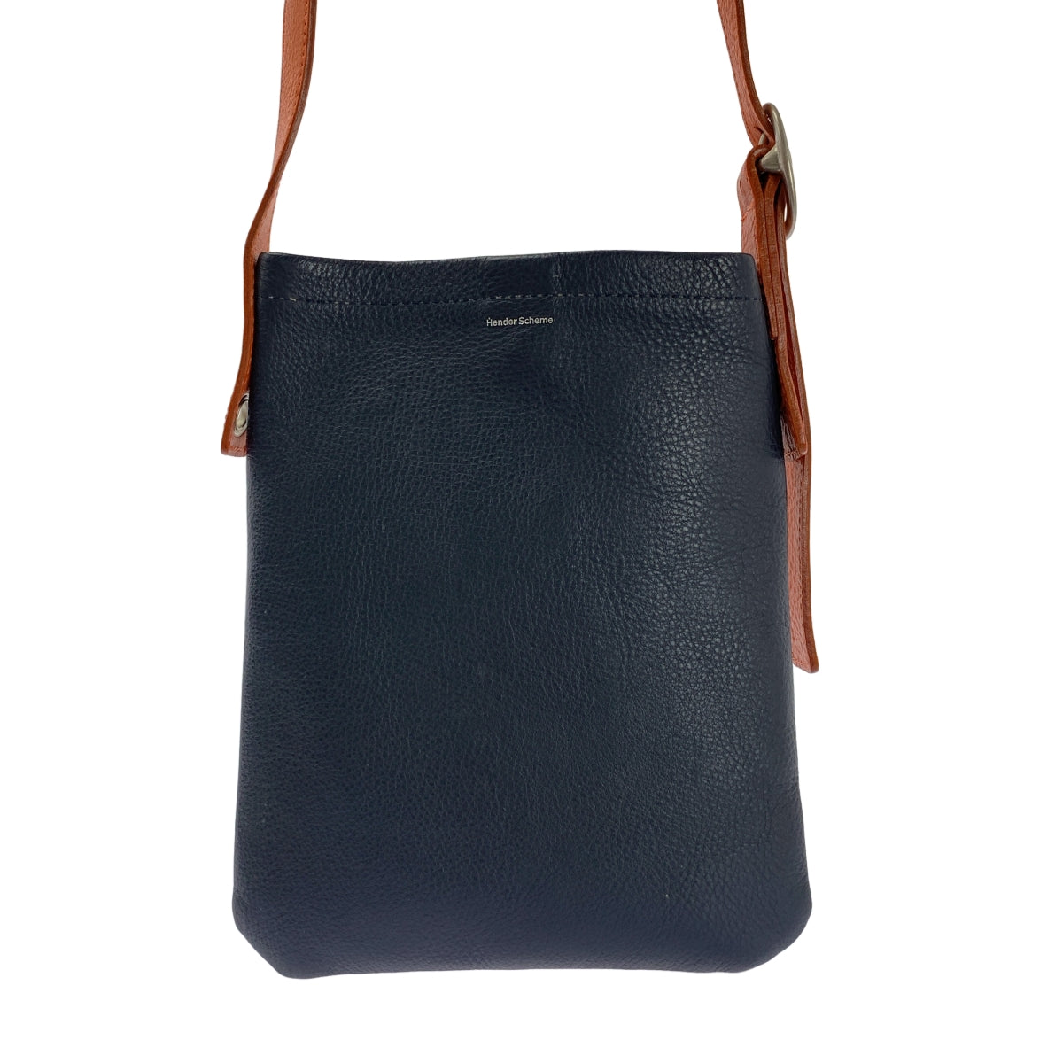 Hender Scheme レザー ショルダーバッグ ネイビー Hender scheme / エンダースキーマ | one side belt bag レザー