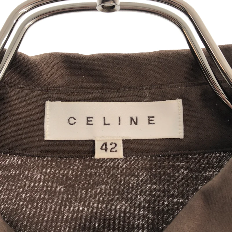 CELINE / セリーヌ | ロゴボタン シャツ ブラウス | 42 | レディース