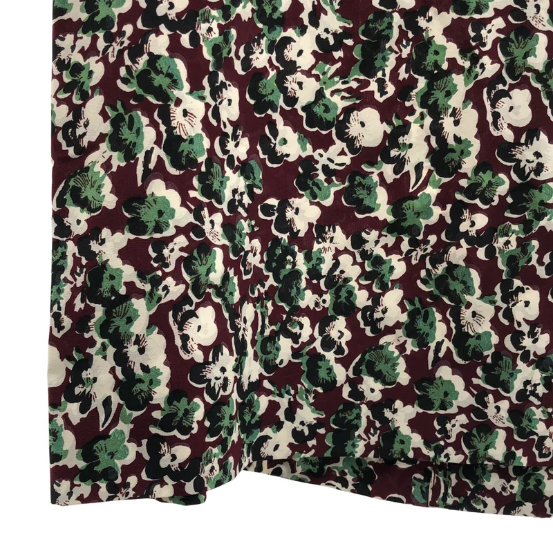 MARNI / マルニ | silk 100％ / シルク 総柄 バックジップ スカート | 42 | レディース