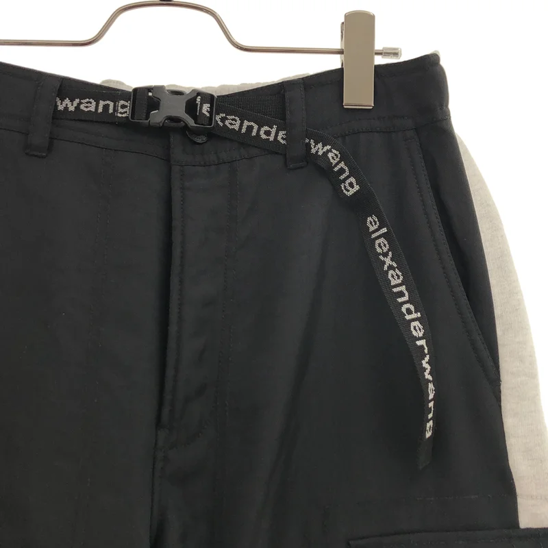 ALEXANDER WANG / アレキサンダーワン | HYBRID CARGO PANT / スウェット切り替え ハイブリット カーゴパンツ | XS | メンズ