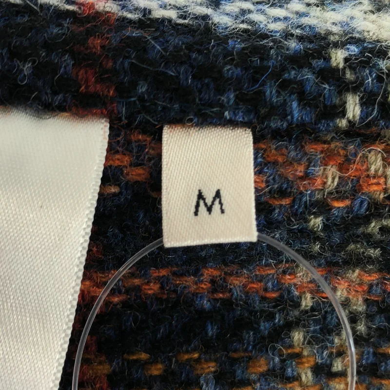 CELINE / セリーヌ | 2021AW | ウール チェック ボタンレス フーデッドコート | M | レディース