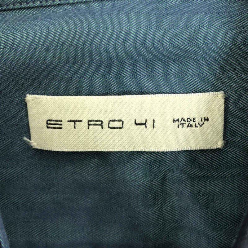 ETRO / エトロ | コットン フラワー刺しゅう バリモアカラーシャツ | 41 | メンズ