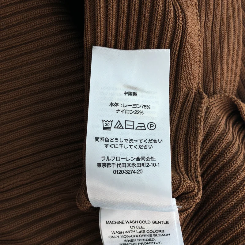 Lauren Ralph Lauren / ローレンラルフローレン | リブニット ワンピース | XS | レディース