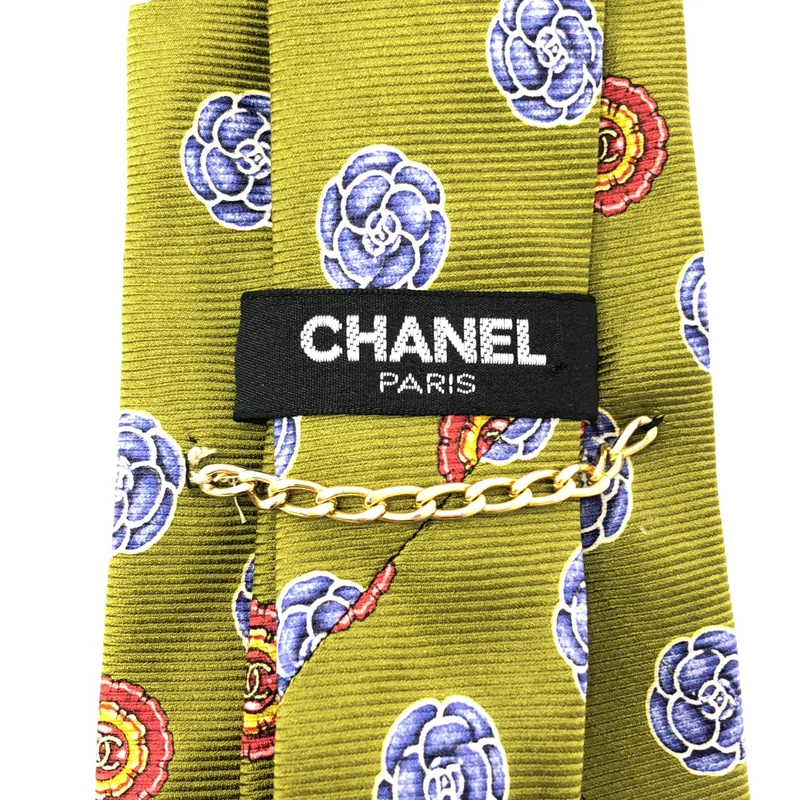 CHANEL / シャネル | シルク 総柄 ココマーク スーツ ネクタイ |