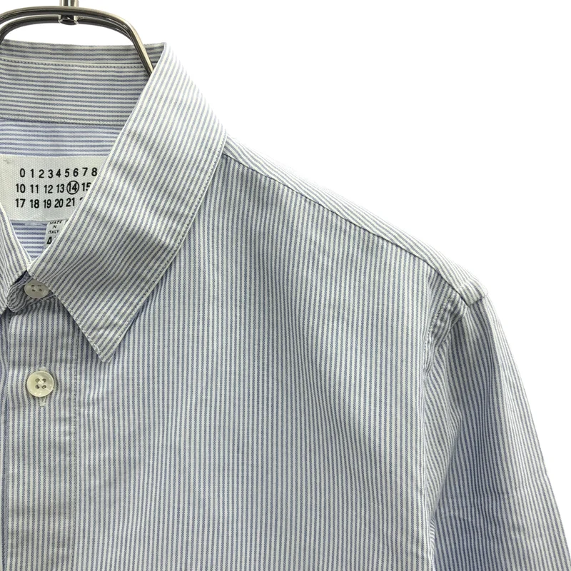 Maison Martin Margiela / メゾンマルタンマルジェラ | 2012SS | コットン ストライプ レギュラーカラー シャツ | 44 | メンズ