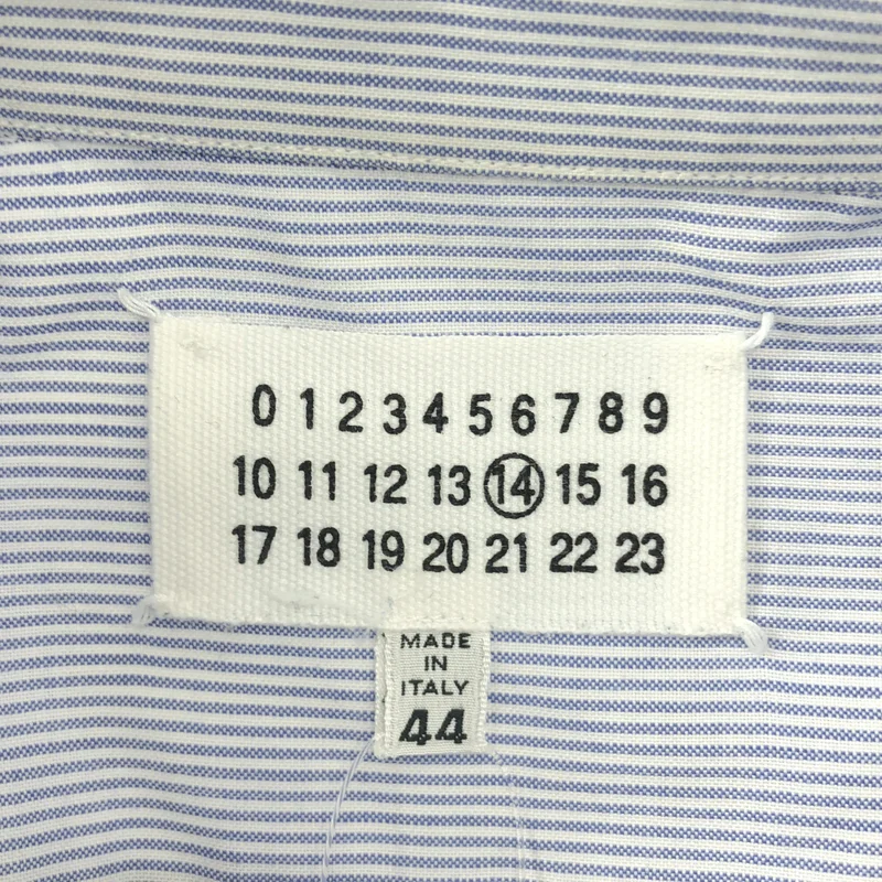 Maison Martin Margiela / メゾンマルタンマルジェラ | 2012SS | コットン ストライプ レギュラーカラー シャツ | 44 | メンズ