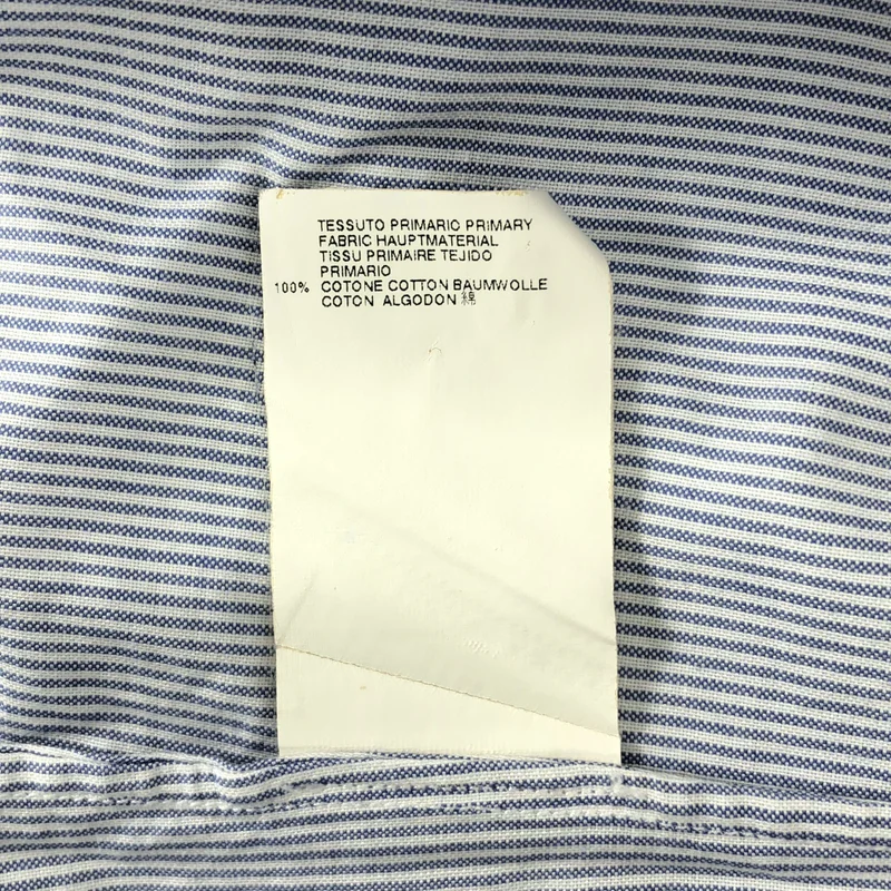 Maison Martin Margiela / メゾンマルタンマルジェラ | 2012SS | コットン ストライプ レギュラーカラー シャツ | 44 | メンズ