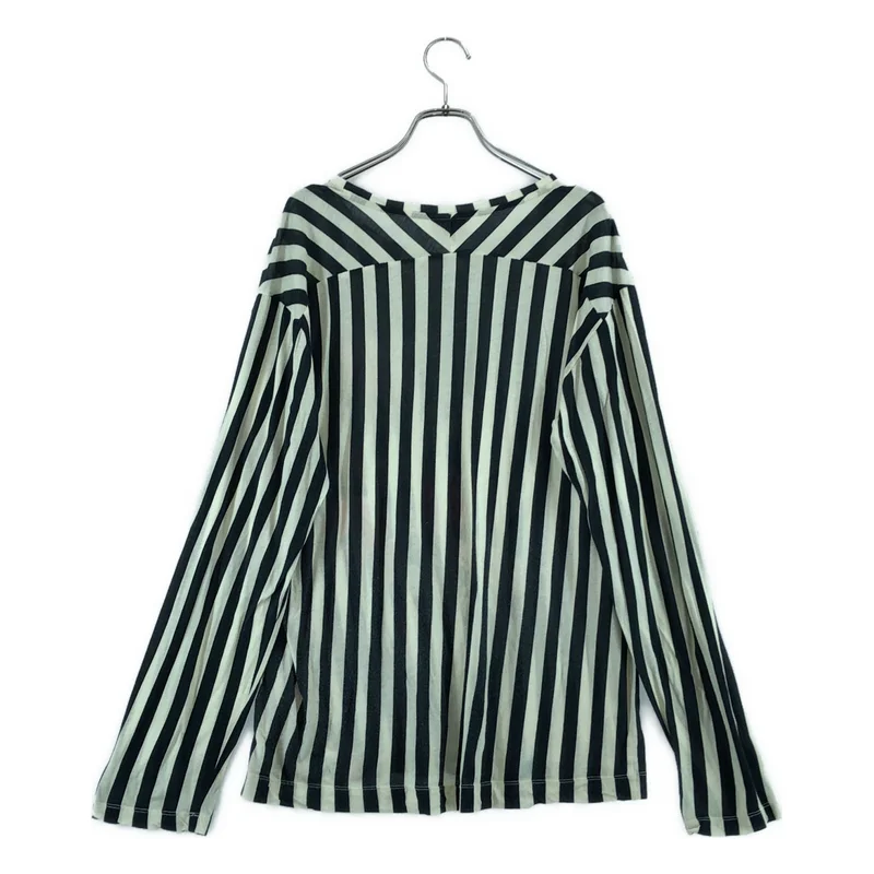 DRIES VAN NOTEN / ドリスヴァンノッテン | ストライプ フラワープリント Tシャツ | XS | レディース