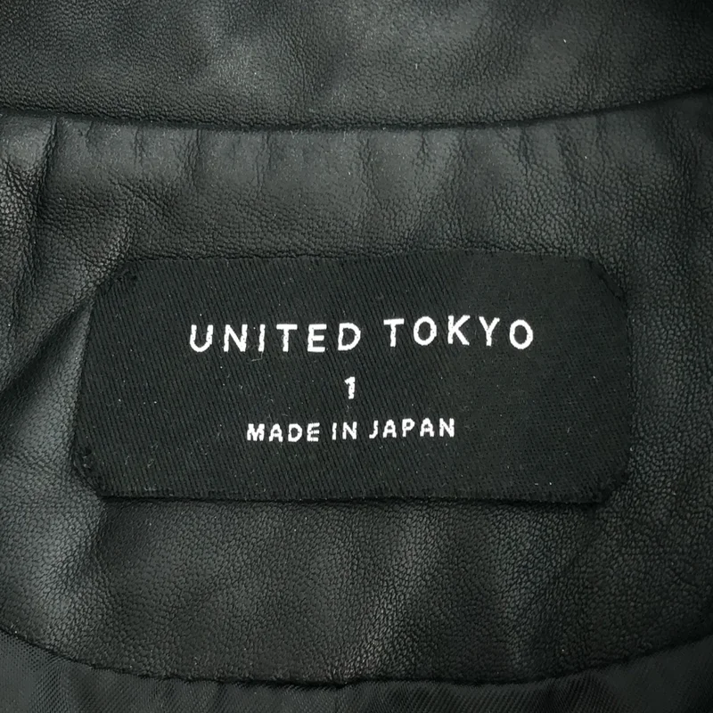 UNITED TOKYO / ユナイテッドトウキョウ | シープレザー ダブルライダースジャケット | 1 | レディース