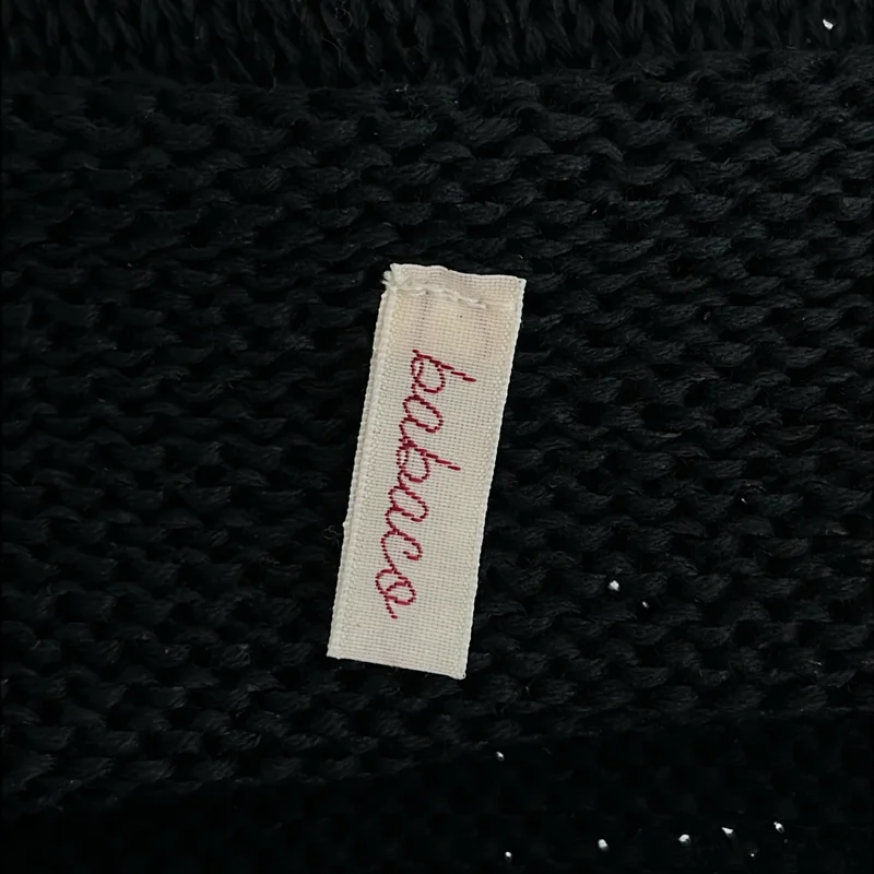 babaco / ババコ | LEAF LACE STRIPE DRESS バイカラー ニット ワンピース | F | レディース