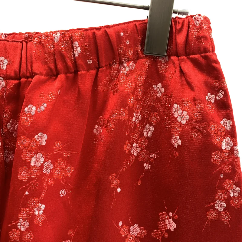 COMME des GARCONS COMME des GARCONS / コムコム | 2021SS | 製品加工 エンブロイダリー ドローストリング パンツ | S | レディース