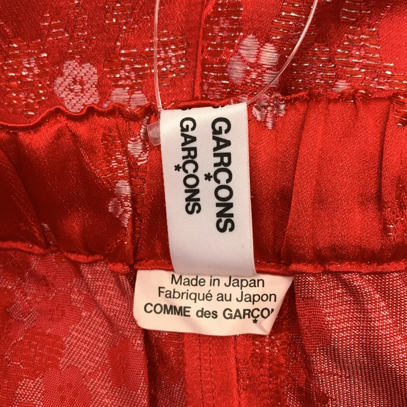 COMME des GARCONS COMME des GARCONS / コムコム | 2021SS | 製品加工 エンブロイダリー ドローストリング パンツ | S | レディース