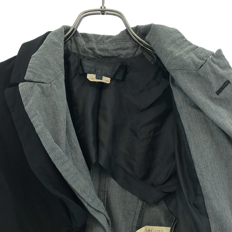 COMME des GARCONS / コムデギャルソン | 2010SS | シワ加工 異素材切替 レイヤードジャケット | XS | レディース