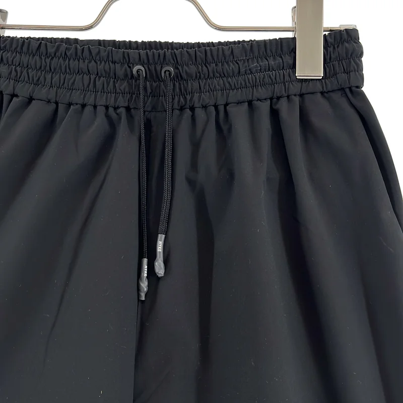 HYKE / ハイク | 2022SS | SOLOTEX STRETCH EASY PANTS / ロゴドローストリング イージーパンツ | 2 | レディース